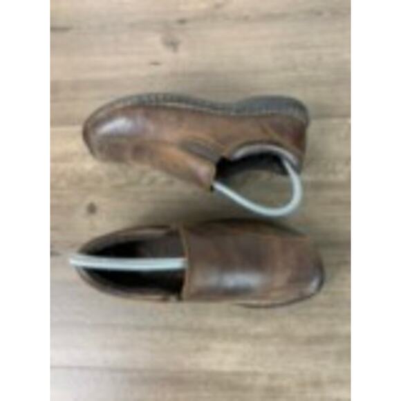 BOC Born Shoes Womens 6 W Loafer Brown Leather Slip On Comfort Casual Round Toe - Picture 2 of 9